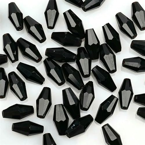 12 mm tschechische schwarze facettierte bikonische Perlen, einfarbig, lose Glasperlen für Schmuckherstellung, Basteln, Perlenarbeiten, 50 Stück/Lose, H1801, 6 x 12 mm, 50 Stück 12 mm tschechische schwarze facettierte bikonische Perlen, einfarbig, lose Glasperlen für Schmuckherstellung, Basteln, Perlenarbeiten, 50 Stück/Lose, H1801, 6 x 12 mm, 50 Stück von VIEPGJ