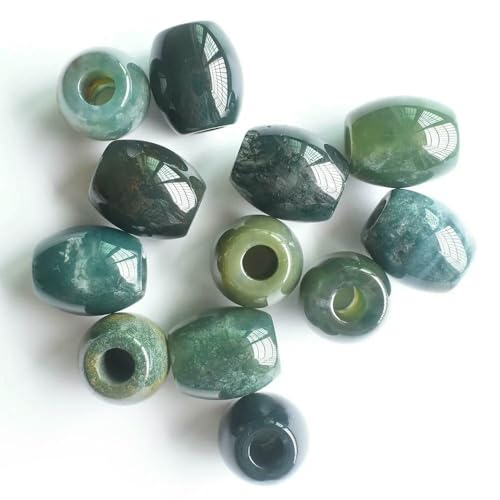 12 teile/los Mode mix naturstein 16x18mm runde form große loch perlen für DIY Armband schmuck machen-indien onyx_a-16mm von VIEPGJ