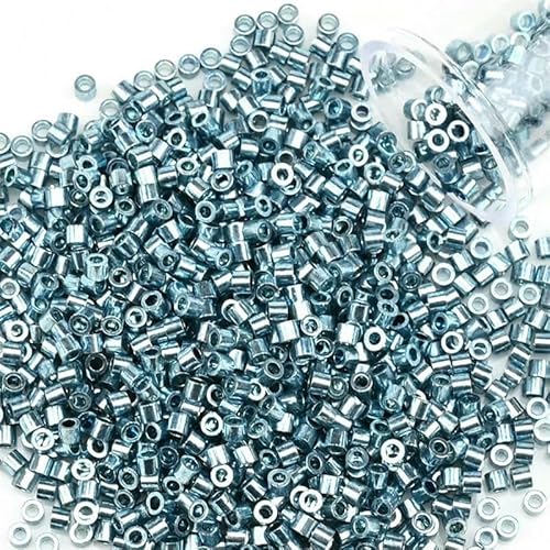 1200 Stück/Los einheitliche 2 mm metallische Rocailles-Perlen, goldfarben, silberfarben, Glas-Rocailles-Perlen, Charms, DIY-Bastelzubehör für Schmuckherstellung, PZ715, 2 mm, 1200 Stück, Flasche 1200 Stück/Los einheitliche 2 mm metallische Rocailles-Perlen, goldfarben, silberfarben, Glas-Rocailles-Perlen, Charms, DIY-Bastelzubehör für Schmuckherstellung, PZ715, 2 mm, 1200 Stück, Flasche von VIEPGJ