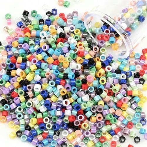1200 Stück Glasperlen, gleichmäßig, 2 mm, Rocailles-Perlen zur Schmuckherstellung, DIY-Armband, Halskette, kleine Bastelperlen, PZ527, 2 mm, 1200 Stück, Flasche 1200 Stück Glasperlen, gleichmäßig, 2 mm, Rocailles-Perlen zur Schmuckherstellung, DIY-Armband, Halskette, kleine Bastelperlen, PZ527, 2 mm, 1200 Stück, Flasche von VIEPGJ