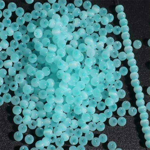 130 Stück 4,0 mm Katzenaugenperlen 6/0 glatte Jade-Imitat-Glasperlen für die Herstellung von DIY-Schmuck, Bettelarmbänder und Halskettenzubehör, Aqua Blue26, 4,0 mm, 130 Stück 130 Stück 4,0 mm Katzenaugenperlen 6/0 glatte Jade-Imitat-Glasperlen für die Herstellung von DIY-Schmuck, Bettelarmbänder und Halskettenzubehör, Aqua Blue26, 4,0 mm, 130 Stück von VIEPGJ