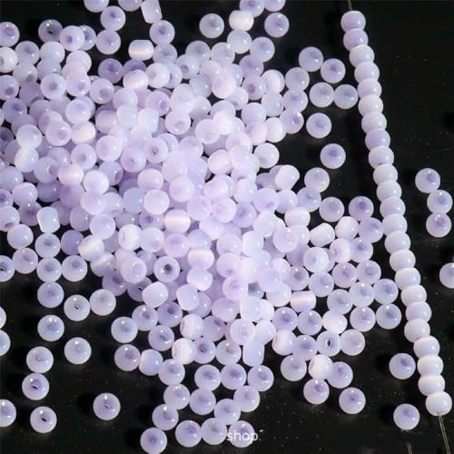 130 Stück 4,0 mm Katzenaugenperlen 6/0 glatte Jade-Imitat-Glasperlen für die Herstellung von DIY-Schmuck, Bettelarmbänder und Halskettenzubehör, Lavendel20, 4,0 mm, 130 Stück 130 Stück 4,0 mm Katzenaugenperlen 6/0 glatte Jade-Imitat-Glasperlen für die Herstellung von DIY-Schmuck, Bettelarmbänder und Halskettenzubehör, Lavendel20, 4,0 mm, 130 Stück von VIEPGJ