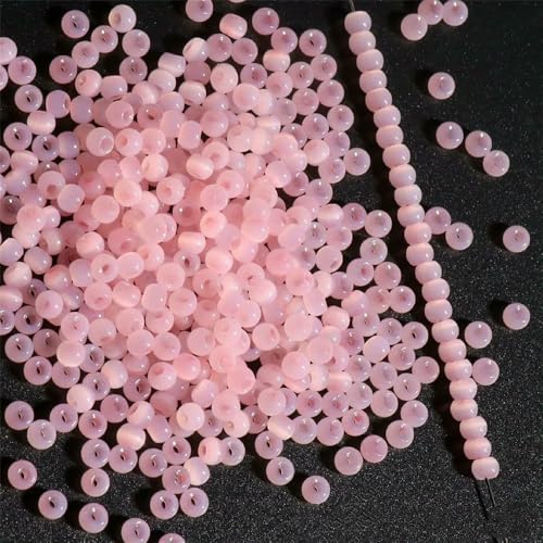 130 Stück 4,0 mm Katzenaugenperlen 6/0 glatte Jade-Imitat-Glasperlen für die Herstellung von DIY-Schmuck, Bettelarmbänder und Halskettenzubehör - Koreanisch Pink 15-4,0 mm 130 Stück 130 Stück 4,0 mm Katzenaugenperlen 6/0 glatte Jade-Imitat-Glasperlen für die Herstellung von DIY-Schmuck, Bettelarmbänder und Halskettenzubehör - Koreanisch Pink 15-4,0 mm 130 Stück von VIEPGJ
