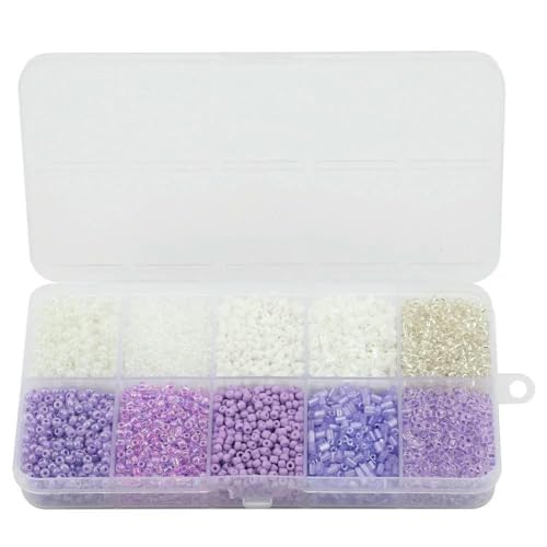 130 g/Set Glas runde Rocailles Perlen Tube lose Perlen DIY Armband Halskette Kristall für Schmuckherstellung Kleidungsstück handgefertigte Accessoires-10BaiSJZ von VIEPGJ