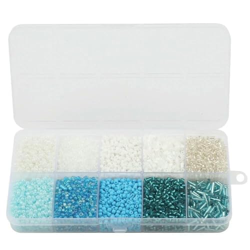 130 g/Set runde Glasperlen, Rohr, lose Perlen, DIY-Armband, Halskette, Kristall für die Schmuckherstellung, Kleidungsstück, handgefertigtes Zubehör – 09BaiHL 130 g/Set runde Glasperlen, Rohr, lose Perlen, DIY-Armband, Halskette, Kristall für die Schmuckherstellung, Kleidungsstück, handgefertigtes Zubehör – 09BaiHL von VIEPGJ