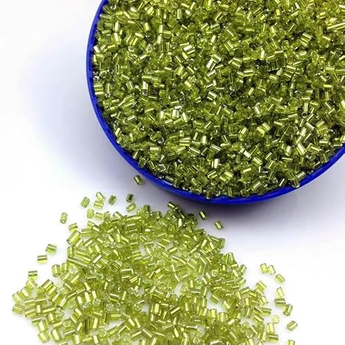 16 g, 1000 Stück, 2 x 3,0 mm, bunt, mit Silber ausgekleidet, lose Abstandshalter, tschechische Glasperlen, handgefertigt, Schmuckherstellung, DIY-Kleidungsperle, Hellgrün, 5 Tuben 16 g, 1000 Stück, 2 x 3,0 mm, bunt, mit Silber ausgekleidet, lose Abstandshalter, tschechische Glasperlen, handgefertigt, Schmuckherstellung, DIY-Kleidungsperle, Hellgrün, 5 Tuben von VIEPGJ