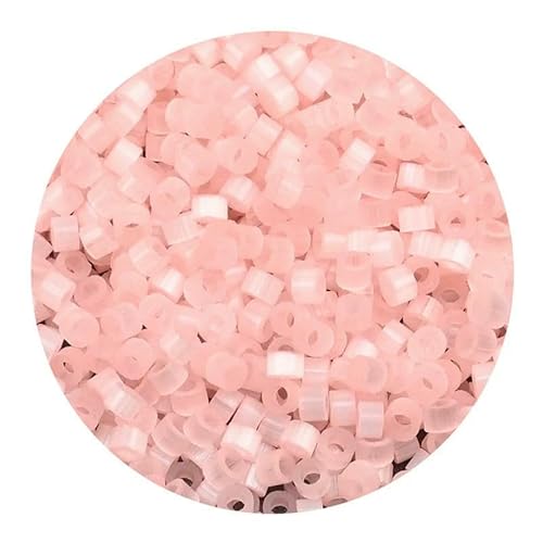 2,5 mm farbige Katzenaugen-Glasperlen, Charm, tschechischer röhrenförmiger Samen, Verwendung für Handstickmaterial, DIY-Kleidung, Nähzubehör, S2421, 2,5 mm, 1000 Stück von VIEPGJ