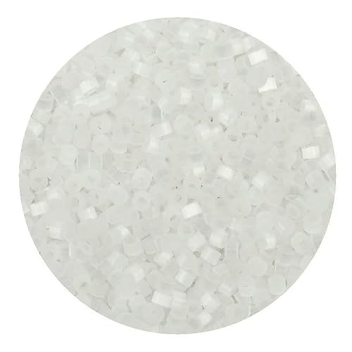 2,5 mm farbige Katzenaugen-Glasperlen, Charm, tschechischer röhrenförmiger Samen, Verwendung für Handstickmaterial, DIY-Kleidung, Nähzubehör-S2401-2,5 mm, 1000 Stück von VIEPGJ