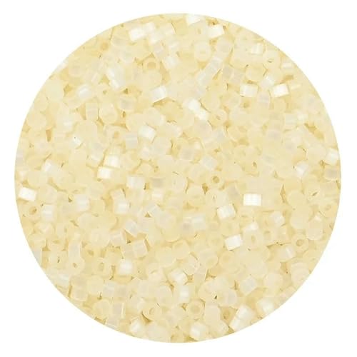 2,5 mm farbige Katzenaugen-Glasperlen, Charm, tschechischer röhrenförmiger Samen, Verwendung für Handstickmaterial, DIY-Kleidung, Nähzubehör-S2405-2,5 mm, 1000 Stück von VIEPGJ