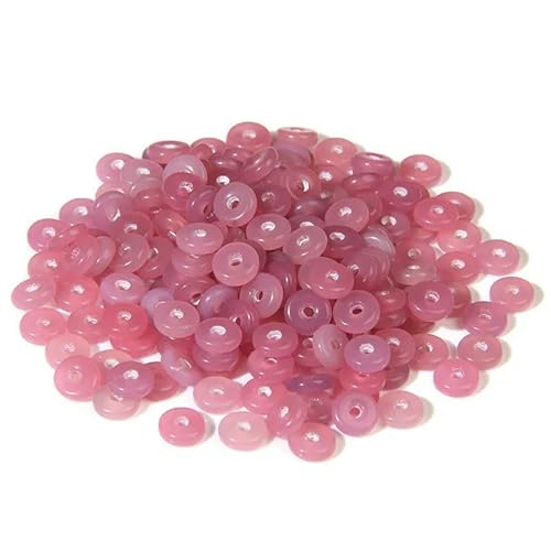 2 * 6MM Natural Stone Spacer Beads Agates Tiger Eye Jades Heishi Flat Clips Shape Loose Bead For Jewelry DIY Bracelet Necklace-NO.23 Chalcedony-2x6mm about 50pcs von VIEPGJ