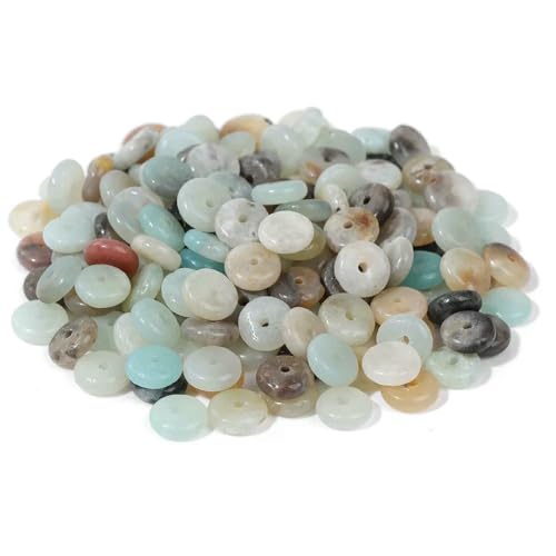 2 * 6MM Natural Stone Spacer Beads Agates Tiger Eye Jades Heishi Flat Clips Shape Loose Bead For Jewelry DIY Bracelet Necklace-NO.44 Amazonite-2x6mm about 50pcs 2 * 6MM Natural Stone Spacer Beads Agates Tiger Eye Jades Heishi Flat Clips Shape Loose Bead For Jewelry DIY Bracelet Necklace-NO.44 Amazonite-2x6mm about 50pcs von VIEPGJ