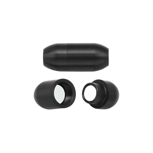 2 Stück bunte Magnetverschlüsse aus Edelstahl für Lederkordel-Armbänder, Endverschluss, Magnetschnalle, DIY-Schmuckherstellung, mattiert schwarz, Loch 6 mm, 2 Stück von VIEPGJ