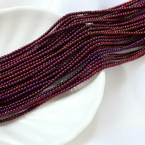 2 mm, 175 Stück, österreichische Kristallperlen, runde Glasperlen, lose Abstandsperlen für die Schmuckherstellung, DIY-Armband, Halskettenzubehör, 12–2 mm (175 Stück) von VIEPGJ