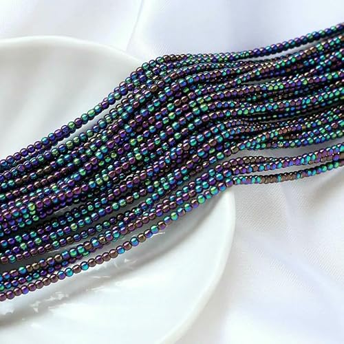 2 mm, 175 Stück, österreichische Kristallperlen, runde Glasperlen, lose Abstandsperlen für die Schmuckherstellung, DIY-Armband, Halskettenzubehör, 15–2 mm (175 Stück) von VIEPGJ