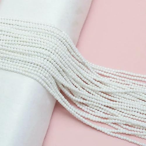 2 mm, 175 Stück, österreichische Kristallperlen, runde Glasperlen, lose Abstandsperlen für die Schmuckherstellung, DIY-Armband, Halskettenzubehör, 2–2 mm (175 Stück) von VIEPGJ
