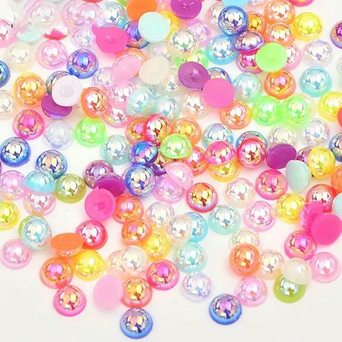 2 mm, 4,0 mm, 6 mm, 8 mm, 10 mm, 12 mm, 14,0 mm, rosafarbene AB-Halbperlen, flache Rückseite, runde Perlen zum Aufkleben auf Kristallsteine für DIY-Nagelkunst – gemischte Farben – 10 mm, 100 Stück 2 mm, 4,0 mm, 6 mm, 8 mm, 10 mm, 12 mm, 14,0 mm, rosafarbene AB-Halbperlen, flache Rückseite, runde Perlen zum Aufkleben auf Kristallsteine für DIY-Nagelkunst – gemischte Farben – 10 mm, 100 Stück von VIEPGJ