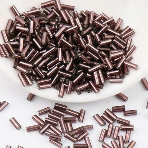 2 x 4,0 mm/2 x 6 mm, bezaubernde tschechische Glasröhrenperlen, Spurperlen-Abstandshalter zum Aufnähen auf DIY-Stickerei-Kleiderdekoration, Bohnenviolett, 2 x 6 mm, 600 Stück 2 x 4,0 mm/2 x 6 mm, bezaubernde tschechische Glasröhrenperlen, Spurperlen-Abstandshalter zum Aufnähen auf DIY-Stickerei-Kleiderdekoration, Bohnenviolett, 2 x 6 mm, 600 Stück von VIEPGJ