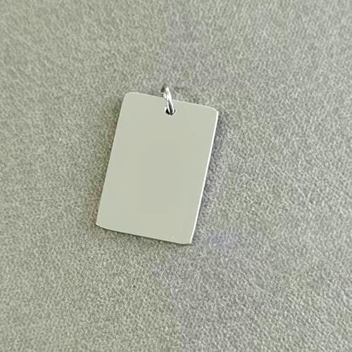 20 Stück/Los 15 x 22 mm Größe 304 Edelstahl Spiegelpoliert Rechteck Charms Anhänger Zubehör DIY Schmuckherstellung Halskette-5 20 Stück/Los 15 x 22 mm Größe 304 Edelstahl Spiegelpoliert Rechteck Charms Anhänger Zubehör DIY Schmuckherstellung Halskette-5 von VIEPGJ
