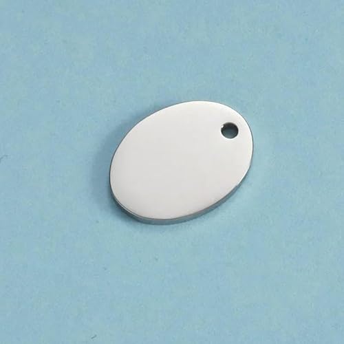 20 Stück/Lot ovaler Charm zum Selbermachen, handgefertigt, für Ohrringe, Armbänder, Zubehör, Edelstahlanhänger, Schmuckherstellung, Stahlfarbe 1–12 x 16 mm 20 Stück/Lot ovaler Charm zum Selbermachen, handgefertigt, für Ohrringe, Armbänder, Zubehör, Edelstahlanhänger, Schmuckherstellung, Stahlfarbe 1–12 x 16 mm von VIEPGJ