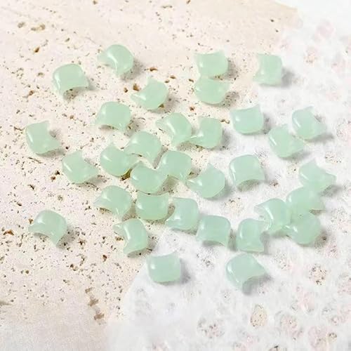 20 Stück 7 mm Katzenkopf-Glasperlen, süße Lampwork-Perlen für die Schmuckherstellung, DIY-Armbänder, Halsketten, Ohrring-Zubehör, 2–7 mm (20 Stück) von VIEPGJ