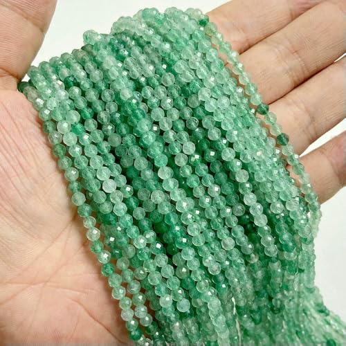 2mm 3.0mm 4.0mm Natural Stone Beads Faceted Green Malachite Turquoises Agates Quartz Spacer Beads for Jewelry Making DIY Accessries-Strawberry Quartz-4.0mm about 2mm 3.0mm 4.0mm Natural Stone Beads Faceted Green Malachite Turquoises Agates Quartz Spacer Beads for Jewelry Making DIY Accessries-Strawberry Quartz-4.0mm about von VIEPGJ