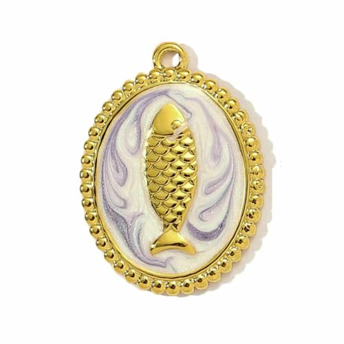3 teile/los Edelstahl Fischgräte Meerjungfrau Schwanz Armband DIY Charms Frauen Shell Krabben Muschel Halskette Anhänger Herz Liebe Jewelry-YE1223-1x3 von VIEPGJ