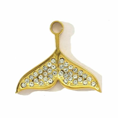 3 teile/los Edelstahl Fischgräte Meerjungfrau Schwanz Armband DIY Charms Frauen Shell Krabben Muschel Halskette Anhänger Herz Liebe Schmuck-YE1212x3 von VIEPGJ