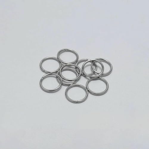 30–200 Stück 3–25 mm Edelstahl-Spaltring, offene Einzelschlaufen, Biegeringe, Verbinder für die Herstellung von DIY-Schmuckstücken, Zubehör – 1,0 x 10 mm, 200 Stück von VIEPGJ