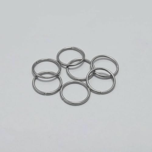 30–200 Stück 3–25 mm Edelstahl-Spaltring, offene Einzelschlaufen, Biegeringe, Verbinder für die Herstellung von DIY-Schmuckstücken, Zubehör – 1,2 x 14,0 mm, 100 Stück von VIEPGJ