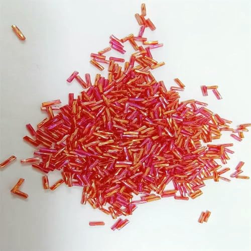 300 Stück 11/0 Röhrenperlen 2 x 6 mm, gedrehte Glasperlen, spiralförmige Rocailles-Perlen für DIY-Armbänder, Schmuck, Kleiderherstellung, Kleidungsstücke, Zubehör – leuchtend rot AB42 – 2 x 6 mm, 300 Stück 11/0 Röhrenperlen 2 x 6 mm, gedrehte Glasperlen, spiralförmige Rocailles-Perlen für DIY-Armbänder, Schmuck, Kleiderherstellung, Kleidungsstücke, Zubehör – leuchtend rot AB42 – 2 x 6 mm, von VIEPGJ