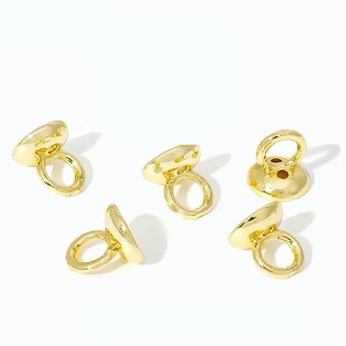 4,5/6 MM 18 Karat vergoldetes Messing Perlenarmband-Endstück mit Schlaufe, Schmuck-Endkappen, für DIY-Schmuckherstellungszubehör-18 Karat vergoldet_a-10 Stück von VIEPGJ