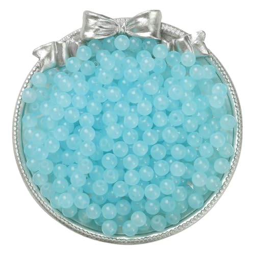 4/6/8/10 mm, mit Gelee bemalte, runde Jade-Imitat-Glasperlen – DIY-Schmuck (Armband/Halskette) und Zubehör, 100/50/20 Stück/Packung, LBL, 8 mm, 100 Stück von VIEPGJ