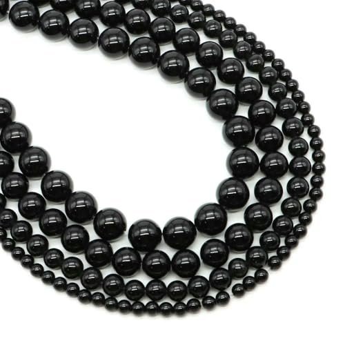 4/6/8/10 mm Tigerauge-Perlen, Naturstein, Heilkristall, Quarz, rund, lose Abstandsperlen für die Schmuckherstellung, DIY-Armband, Halskette – Schwarzer Obsidian – 6 mm, 56–65 Stück 4/6/8/10 mm Tigerauge-Perlen, Naturstein, Heilkristall, Quarz, rund, lose Abstandsperlen für die Schmuckherstellung, DIY-Armband, Halskette – Schwarzer Obsidian – 6 mm, 56–65 Stück von VIEPGJ