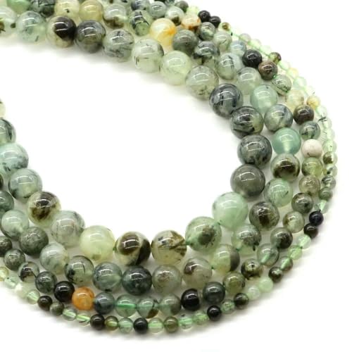 4/6/8/10 mm Tigerauge-Perlen, Naturstein, Heilkristall, Quarz, rund, lose Abstandsperlen zur Schmuckherstellung, DIY-Armband, Halskette, Prehnit, 4,0 mm, 85–92 Stück 4/6/8/10 mm Tigerauge-Perlen, Naturstein, Heilkristall, Quarz, rund, lose Abstandsperlen zur Schmuckherstellung, DIY-Armband, Halskette, Prehnit, 4,0 mm, 85–92 Stück von VIEPGJ