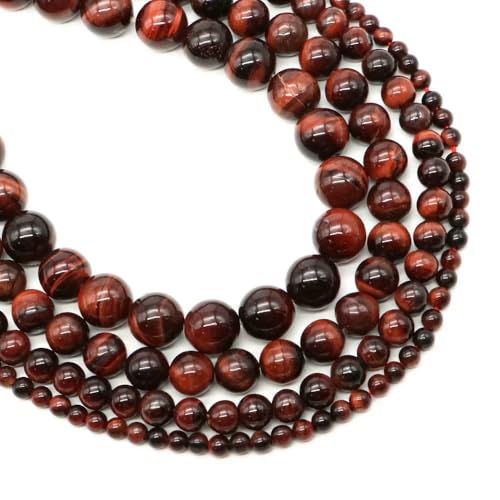 4/6/8/10 mm Tigerauge-Perlen, Naturstein, Heilkristall, Quarz, rund, lose Abstandsperlen zur Schmuckherstellung, DIY-Armband, Halskette – Roter Tigerauge – 4,0 mm, 85–92 Stück 4/6/8/10 mm Tigerauge-Perlen, Naturstein, Heilkristall, Quarz, rund, lose Abstandsperlen zur Schmuckherstellung, DIY-Armband, Halskette – Roter Tigerauge – 4,0 mm, 85–92 Stück von VIEPGJ