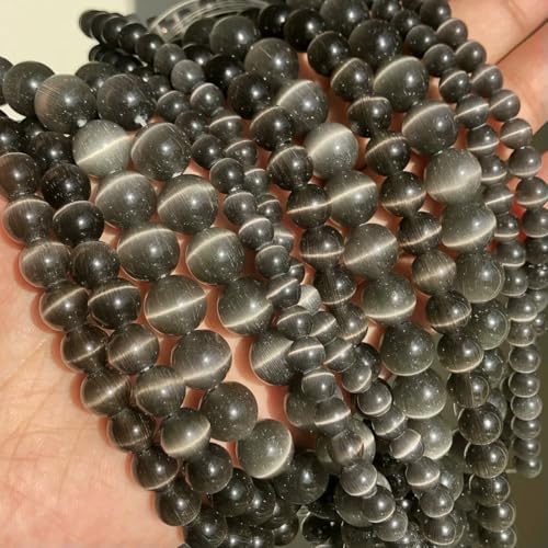 4/6/8/10 mm natürliche Mondsteinperle, weiß, rosa, grün, Katzenauge, runde lose Perlen zur Schmuckherstellung, DIY-Armband, 15 Zoll Strang, Grau, 4,0 mm, 91 Perlen 4/6/8/10 mm natürliche Mondsteinperle, weiß, rosa, grün, Katzenauge, runde lose Perlen zur Schmuckherstellung, DIY-Armband, 15 Zoll Strang, Grau, 4,0 mm, 91 Perlen von VIEPGJ