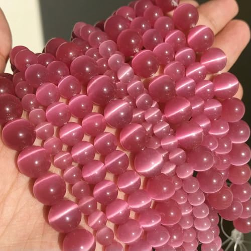 4/6/8/10 mm natürliche Mondsteinperle, weiß, rosa, grün, Katzenauge, runde lose Perlen zur Schmuckherstellung, DIY-Armband, 15 Zoll Strang, rosafarben, 4,0 mm, 91 Pe 4/6/8/10 mm natürliche Mondsteinperle, weiß, rosa, grün, Katzenauge, runde lose Perlen zur Schmuckherstellung, DIY-Armband, 15 Zoll Strang, rosafarben, 4,0 mm, 91 Pe von VIEPGJ