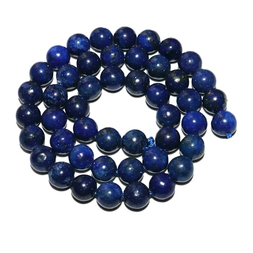 4 6 8 10 mm natürliche schwarze Lava-Tigeraugen-Achat-Jade-Massenperlen aus losem Stein für die Herstellung von Armbändern und Halsketten, Schmuckmaterial – Lapislazuli – 6 mm, 60 Stück von VIEPGJ