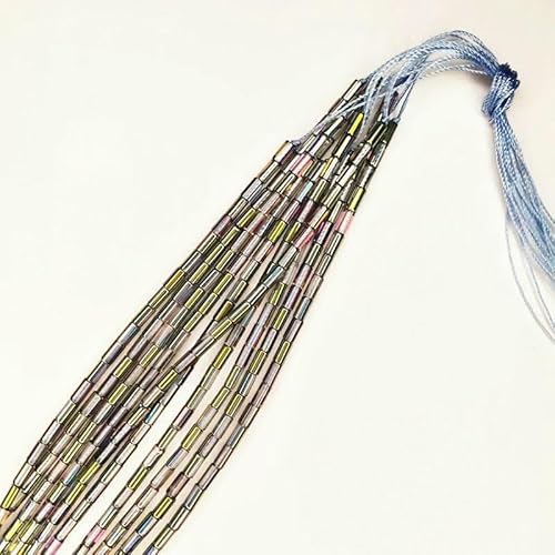 4 x 2 mm Röhrenglas-Kristall-Edelstein-Röhrenperlen für Kleidung, Schmuckherstellung, Perlenarbeiten, DIY-Armband, Halskette – Halbmetallic-Grün – 2 x 4,0 mm, 750–800 Stück 4 x 2 mm Röhrenglas-Kristall-Edelstein-Röhrenperlen für Kleidung, Schmuckherstellung, Perlenarbeiten, DIY-Armband, Halskette – Halbmetallic-Grün – 2 x 4,0 mm, 750–800 Stück von VIEPGJ
