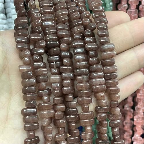 4 x 8 mm unregelmäßiger Naturstein, Tigerauge, Jade, Achat, Quarz, Abstandsperlen für die Schmuckherstellung, DIY-Armband, Halskette, Ohrstecker, lila Aventurin, 4 x 8 mm, 42 Stück Pe 4 x 8 mm unregelmäßiger Naturstein, Tigerauge, Jade, Achat, Quarz, Abstandsperlen für die Schmuckherstellung, DIY-Armband, Halskette, Ohrstecker, lila Aventurin, 4 x 8 mm, 42 Stück Pe von VIEPGJ