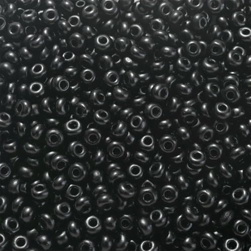 400 Stück 4,0 mm farbige Glasperlen, Abakus-Abstandshalterperlen für die Schmuckherstellung, DIY-Perlenmaterial, Armband, Halskette, Zubehör, Schwarz 400 Stück 4,0 mm farbige Glasperlen, Abakus-Abstandshalterperlen für die Schmuckherstellung, DIY-Perlenmaterial, Armband, Halskette, Zubehör, Schwarz von VIEPGJ