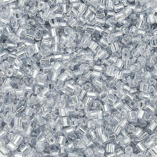 430–2100 Stück 2,5 mm Louleur Silberfarbene Rocailles-Perlen in Röhrenform, tschechische Glasperlen zur Schmuckherstellung, Taschen, Kleidung, Nähen, DIY-10–2,5 mm, 430 Flaschen von VIEPGJ