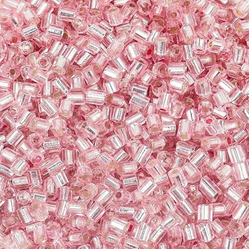 430–2100 Stück 2,5 mm Louleur Silberfarbene Rocailles-Perlen in Röhrenform, tschechische Glasperlen zur Schmuckherstellung, Taschen, Kleidung, Nähen, DIY-12–2,5 mm, 2150 Stück im Beutel von VIEPGJ