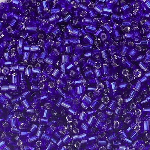 430–2100 Stück 2,5 mm Louleur Silberfarbene Rocailles-Perlen in Röhrenform, tschechische Glasperlen zur Schmuckherstellung, Taschen, Kleidung, Nähen, DIY-19-2,5 mm, 430 Flaschen von VIEPGJ