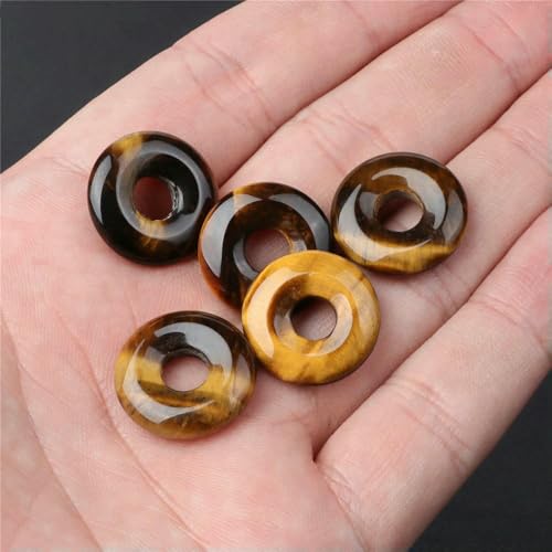45 Arten Tigerauge Steinperle Natur Gelb Cabochon Rund Facettiert Quadrat Lose Perlen Passform Modeschmuck Herstellung Handarbeit Lieferung-Nr. 44 18mm von VIEPGJ