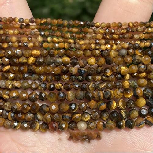 45 Arten von Tigerauge-Steinperlen, natürlicher gelber Cabochon, rund, facettiert, quadratisch, lose Perlen für die Herstellung von Modeschmuck, 3,0 mm facettiert 45 Arten von Tigerauge-Steinperlen, natürlicher gelber Cabochon, rund, facettiert, quadratisch, lose Perlen für die Herstellung von Modeschmuck, 3,0 mm facettiert von VIEPGJ