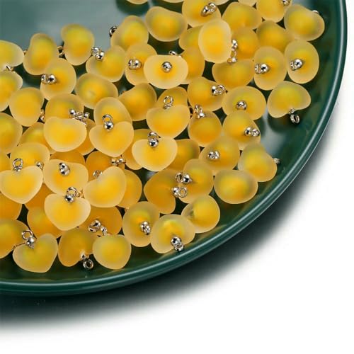 5/10 Stück, mehrfarbig, Herzperlen, beschichtetes Glas, Epoxidharz, lose Abstandsperlen für Schmuckherstellung, DIY-Basteln, Ohrring-Accessoire-Stil, 11–19 x 21 cm, 10 Stück 5/10 Stück, mehrfarbig, Herzperlen, beschichtetes Glas, Epoxidharz, lose Abstandsperlen für Schmuckherstellung, DIY-Basteln, Ohrring-Accessoire-Stil, 11–19 x 21 cm, 10 Stück von VIEPGJ