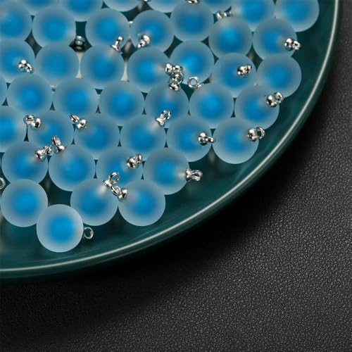 5/10 Stück mehrfarbige Herzperlen, beschichtetes Glas, Epoxidharz, lose Abstandsperlen für Schmuckherstellung, DIY-Bastelarbeiten, Ohrring-Accessoire-Stil, 12–19 x 21 cm, 10 Stück von VIEPGJ