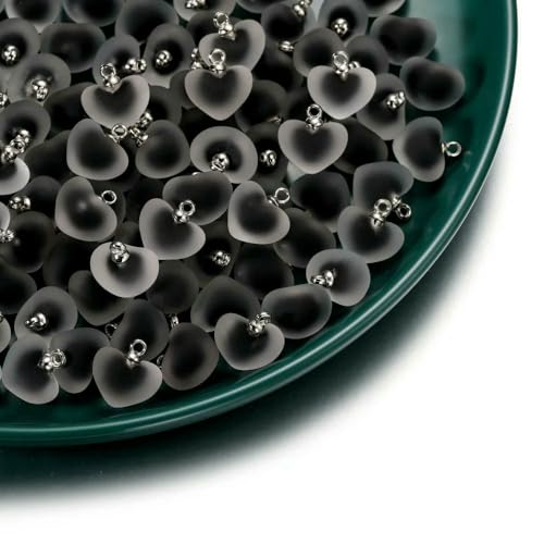 5/10 Stück mehrfarbige Herzperlen, beschichtetes Glas, Epoxidharz, lose Abstandsperlen für Schmuckherstellung, DIY-Bastelarbeiten, Ohrring-Zubehör, Stil 01–19 x 21 cm, 10 Stück 5/10 Stück mehrfarbige Herzperlen, beschichtetes Glas, Epoxidharz, lose Abstandsperlen für Schmuckherstellung, DIY-Bastelarbeiten, Ohrring-Zubehör, Stil 01–19 x 21 cm, 10 Stück von VIEPGJ
