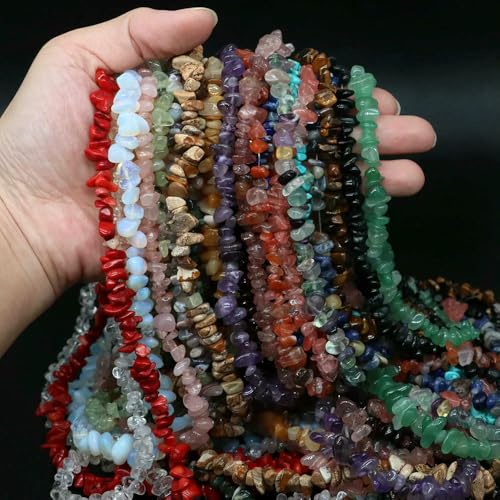 5–8 mm unregelmäßige Freeform-Chip-Kiesperlen, Naturstein, Amethyste, Tigerauge, Perlen zur Schmuckherstellung, DIY-Halskette, Armband – Steine – 5–8 mm, 32 Zoll 5–8 mm unregelmäßige Freeform-Chip-Kiesperlen, Naturstein, Amethyste, Tigerauge, Perlen zur Schmuckherstellung, DIY-Halskette, Armband – Steine – 5–8 mm, 32 Zoll von VIEPGJ